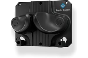 Gravity Grabber Ultimate Ski & Snowboard Wall Storage Rack - Fits any Ski or Snowboard - Save Your Rocker, Tips and Tails - Damage-free - 1x - Black