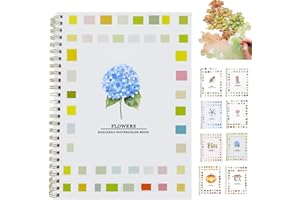 BAELEEGA Watercolor Workbooks Coloring Book Beginner Friendly Painting Kit Easy Nature Scenes Paint Set Art Crafts for Creative Exploration Gift for Adults Teens (Flowers, Without Palette)