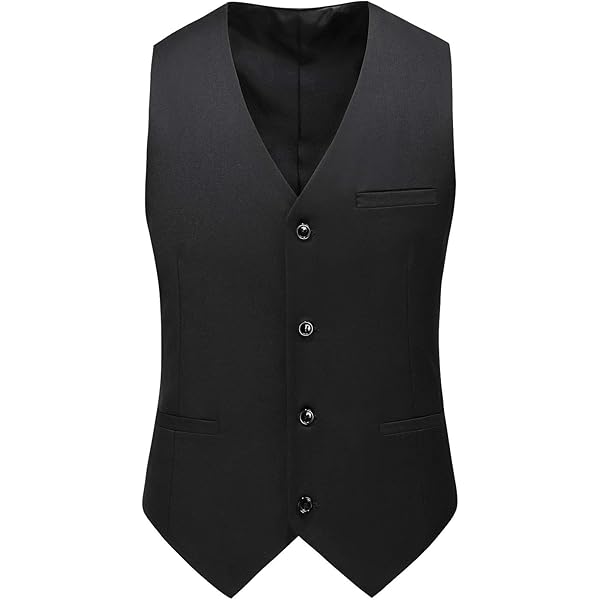 Chaleco De Traje A Cuadros Cruzado De Corte Entallado Para Hombre