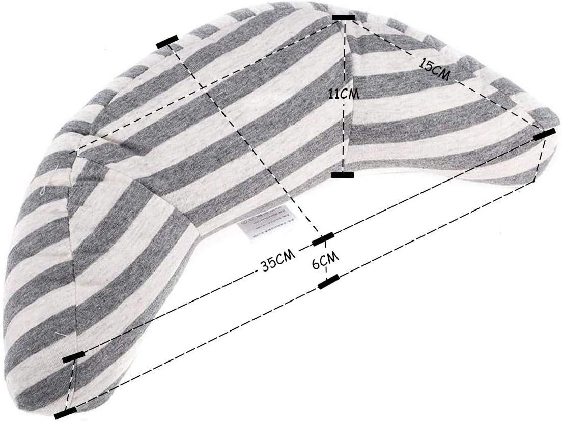 Car Seat Belt Pillow - Kids Travel Pillow Safety Car Child Seat Head Support Kids Car Seat Travel Pillow Neck Support Cushion Pad Cars Safety Belt Sleeping Pillow Safety Strap Covers (Grey) - Image 3