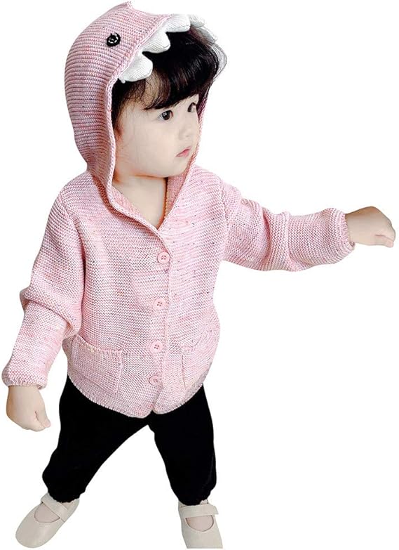 Amazon Co Jp Ruji ルジ 子供コート 女の子 パーカー 男の子 女の子 ポケット ベビー服 ボタン 薄い かわいい耳 フード付き 長袖 カーディガン 恐竜柄 無地 秋冬 冬服 アウター 上着 キッズダウンコート アウター 服 ファッション小物