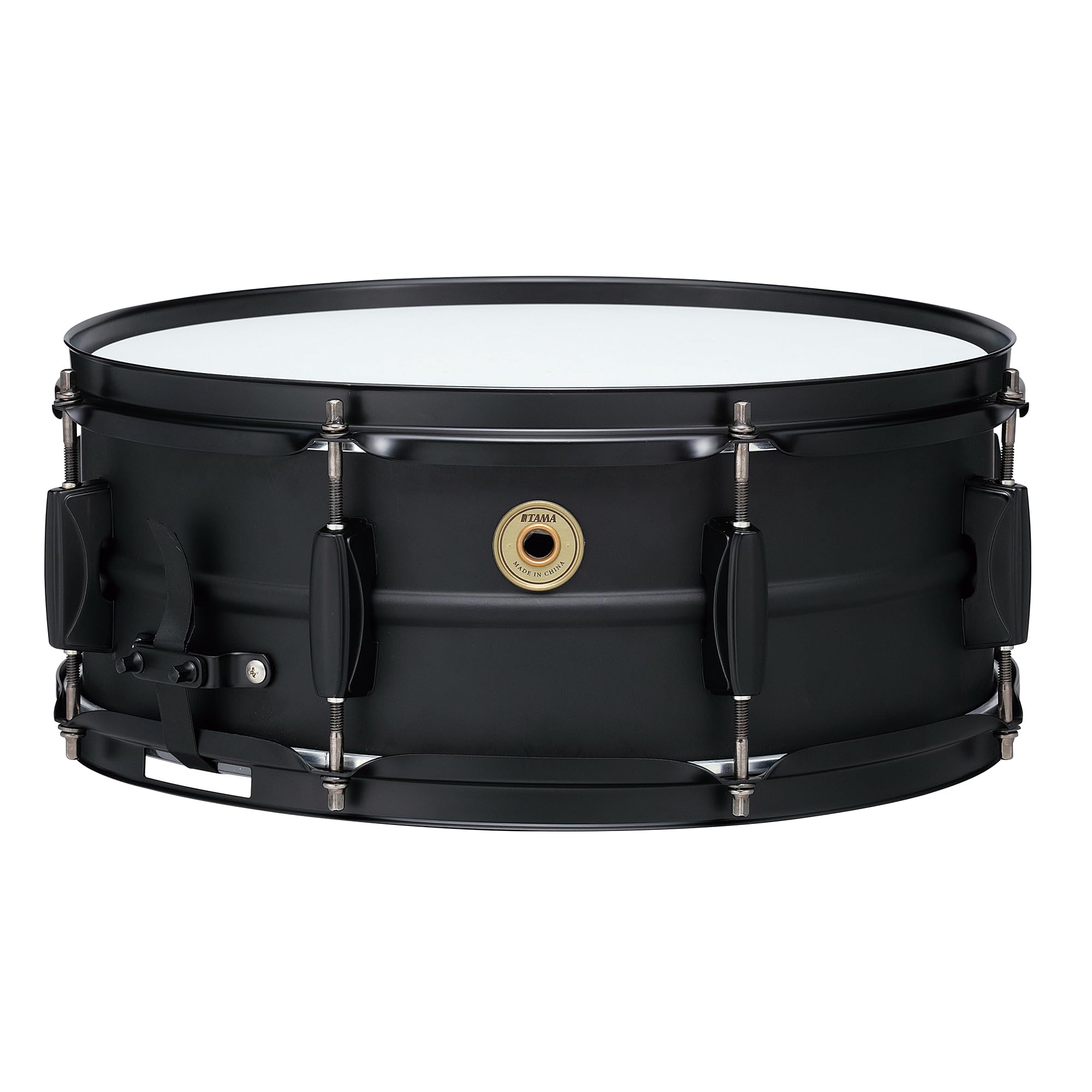 Tama BST1455BK Metalworks Steel Snare Drum 14" x 5.5" - 1.0mm Steel Shell with Matte Black Hardware & Triple Flanged Hoops - Matte Black