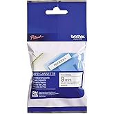 Brother MK221 Genuine P-Touch Tape 9mm (Black on White)