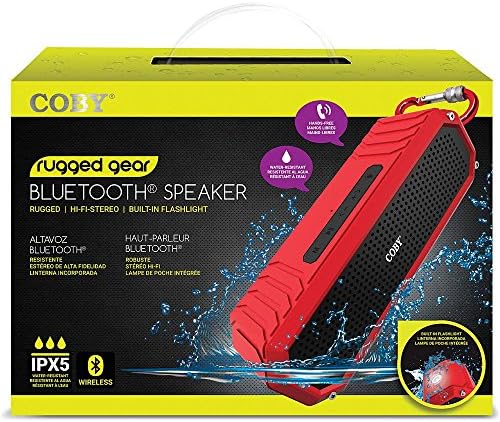 coby rugged gear bluetooth speaker ipx5