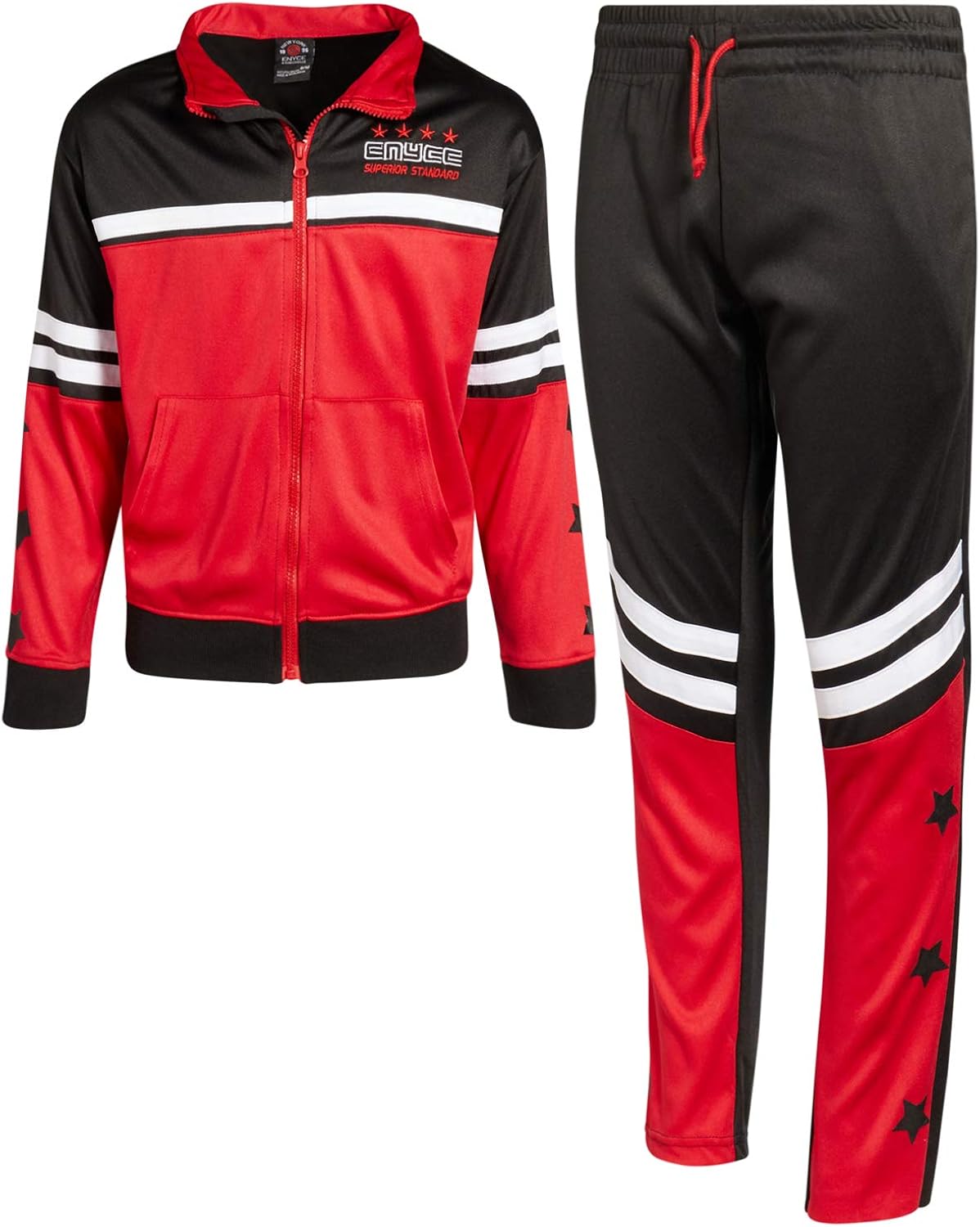 Enyce Boys 2-Piece Performance Tracksuit Set with Zip-Up Jacket and Jog Pants: Clothing