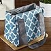 Fit & Fresh Venice Insulated Lunch Bag with Reusable Ice Pack (Teal Ikat Tile)
