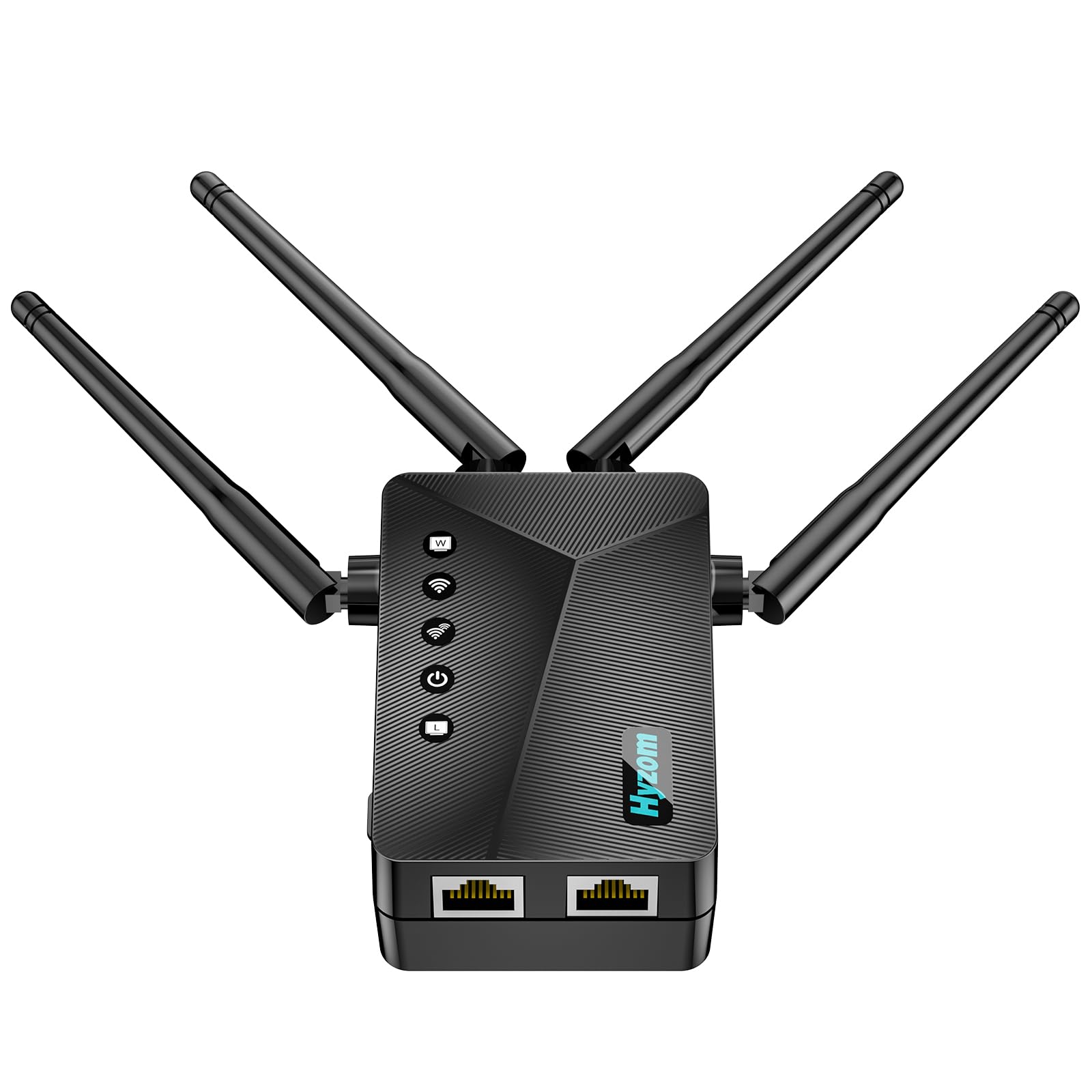 Photo 1 of WiFi Extender Signal Booster for Whole Home & Backyard - 10K Sq.Ft Coverage w/4 Antennas | 90% Faster Internet Booster w/Ethernet Port, Easy Setup Wireless Repeater Works with Any Router