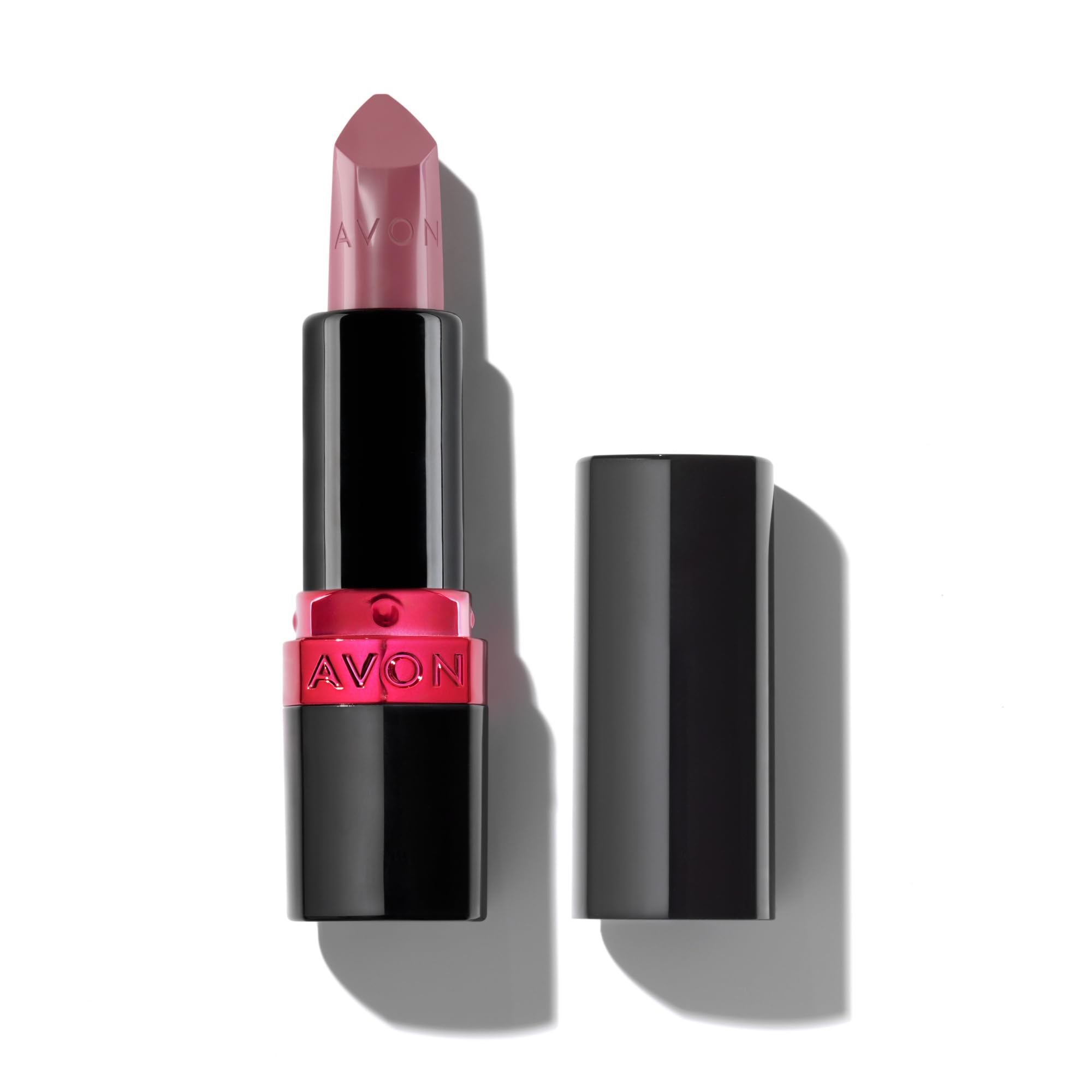 Avon Ultra Creamy Satin-finish Lipstick Dusky Mauve with Vitamin E, Avocado Oil and Jojoba Oil for a Creamy and Comfy Feel, Rich Colour and Full Coverage, Cruelty Free