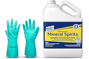 Centaurus AZ Odorless VOC Mineral Spirits Klean Strip - Powerful Cleaning Agent for Versatile Surfaces- klean strip paint thinner-Available with Premium Quality Gloves- 1 GAL