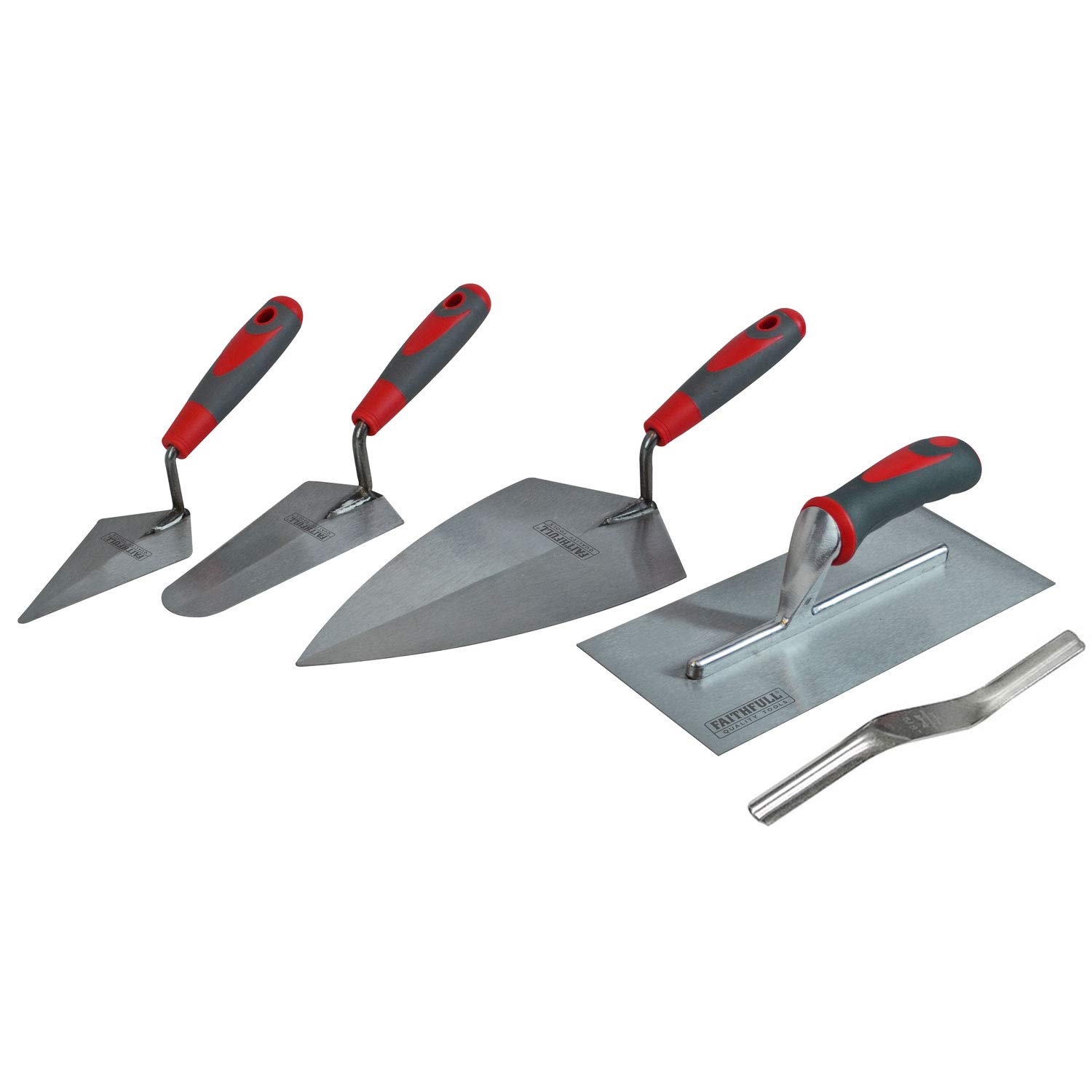 Faithfull FAISGTSET5 Soft-Grip Trowel Set 5 Piece