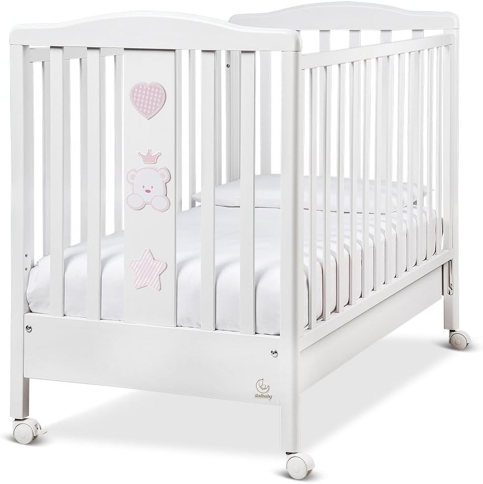 Italbaby Baby Re Cot, Pink, Multi-Color, One Size