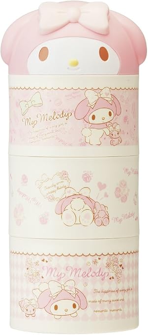 My Melody bottle-type three-stage lunch box Kawaii importado de Japón