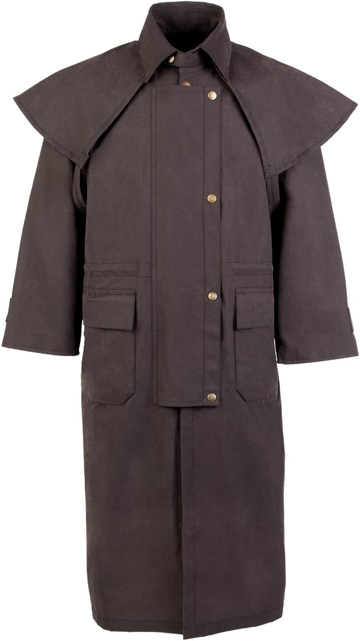 Down Under Saddle Supply Oilskin Drover (3XL, Brown)