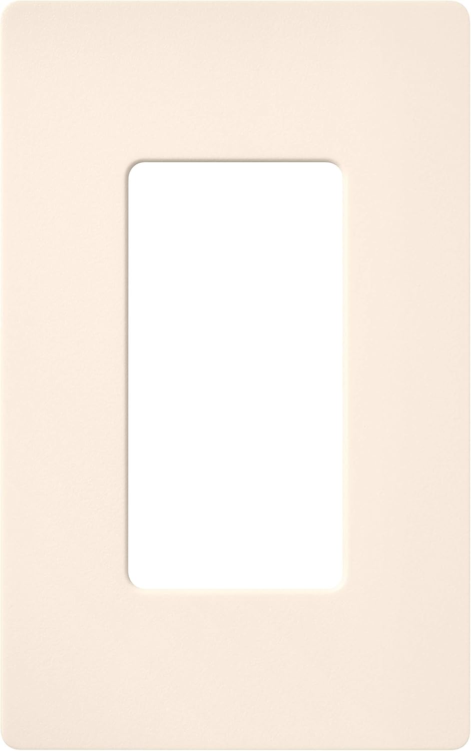 Lutron Claro 1 Gang Decorator Wallplate, CW-1-WH, White - Switch Plates - 