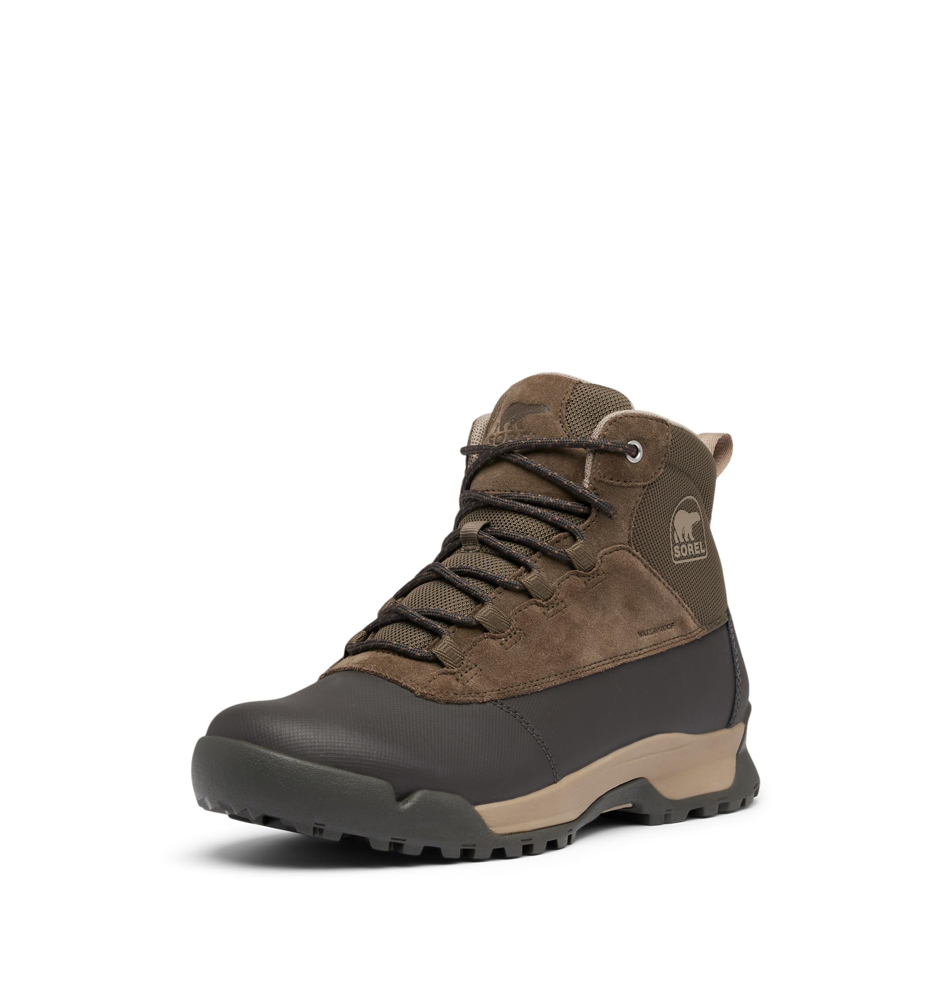 SOREL Men’s Buxton Lite Lace Plus Waterproof Boot – Major, Jet – 11