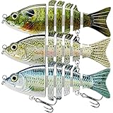 TRUSCEND Fishing Lures for Bass Trout Swimbaits for