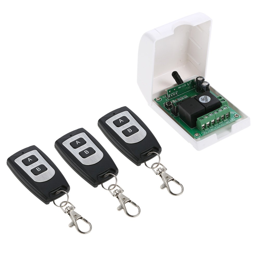 Buy Festnight 433Mhz DC 12V 2CH Wireless RF Relay Remote Control Light