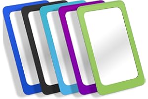 yisncka 5 Pcs Small Mirrors for Kids Unbreakable Shatter Proof Mirror 6 x 4 Inches Round Corners Square Unbroken Mirrors for 