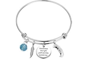 SEIRAA Cartoon Movie Inspired Charm Bracelet Sometimes Path Isn’t The Easiest One Gift for a Courageous Princess