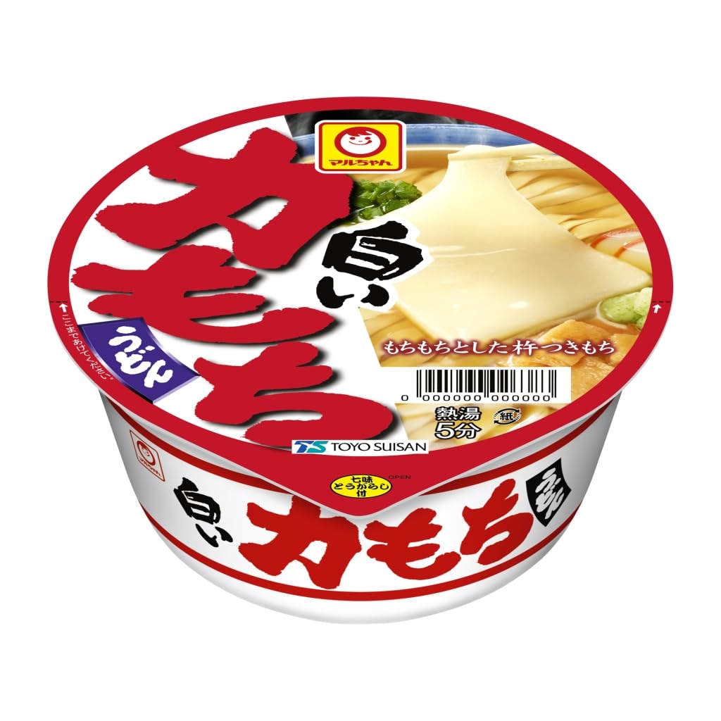 マルちゃん 白い力もちうどん ( 109g×12個 ) カップ麺 うどん ( 杵つきもち / きざみ お揚げ ) レトルト カップうどん ( あっさり仕立て / コシ ) 箱買い 東洋水産商品画像
