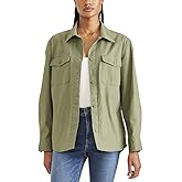 Dockers Womens Relaxed Fit Long Sleeve Shirt Jacket