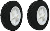 Shepherd 9611 7-Inch Semi-Pneumatic Rubber Replacement Tire Plastic Wheel 1/2 view 6