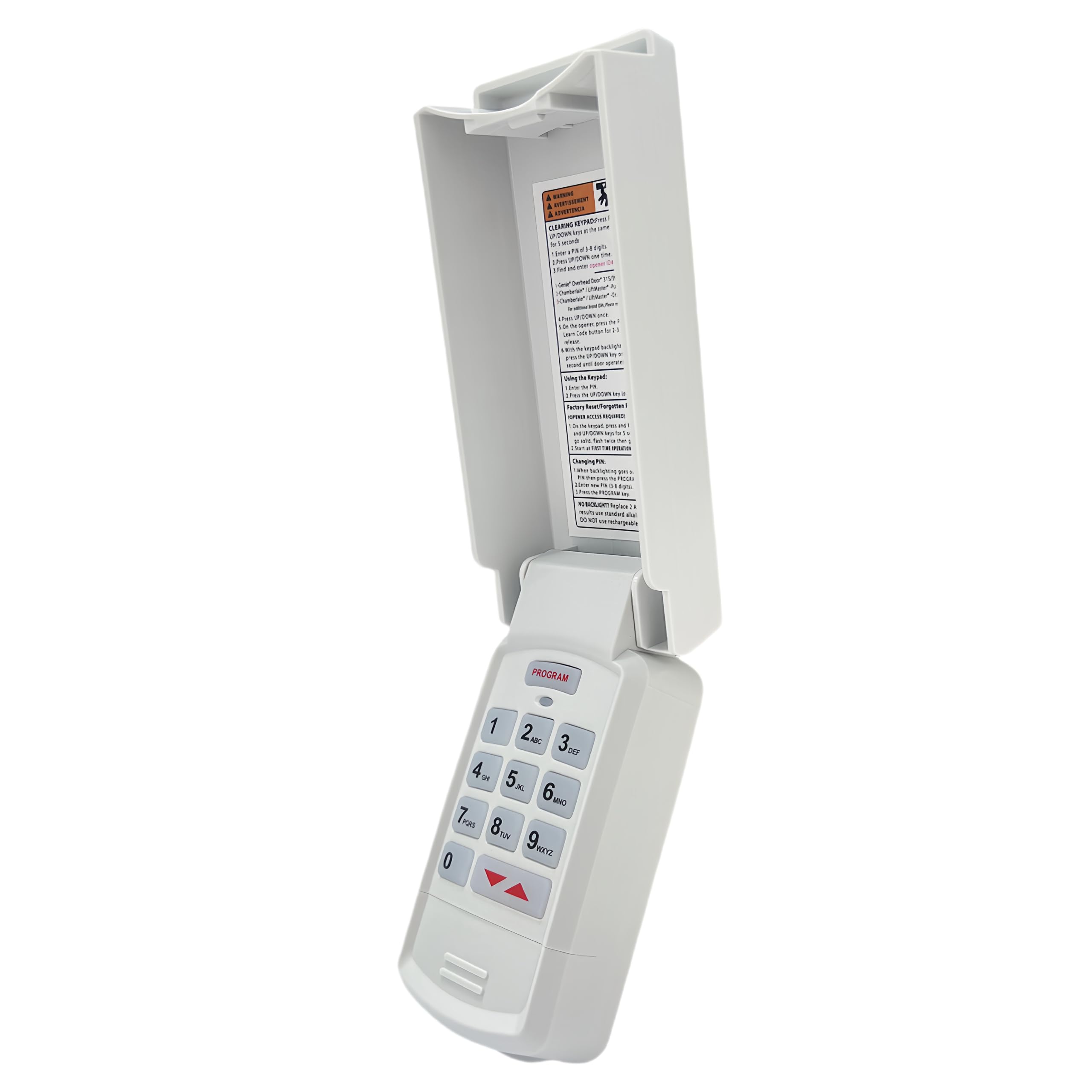 Photo 1 of for Genie Garage Door Opener Keypad Compatible with All Genie Intellicode Overhead Door Codedodger and Dip Switch Garage Door Opener Wireless Keypad Keyless Entry Replace for 1995-Current 315/390MHZ