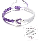To My Granddaughter Forever Linked Together Handmade Braided Bracelet, Adjustable Infinite Forever Braided Bracelets Granddaughter Bracelet from Grandma Mind Peace Jewelry