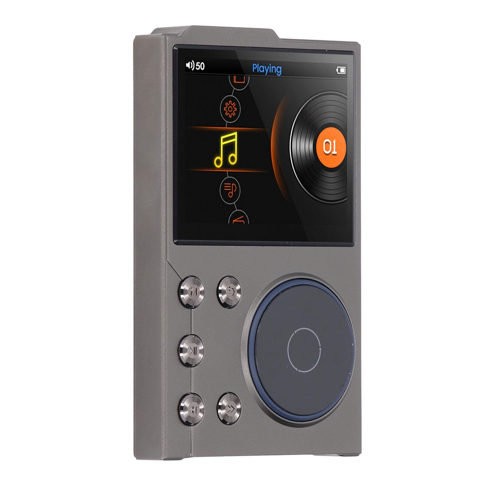 Photo 1 of HiFi Sound Player, 5.3 Lossless DSD FLAC HD Portable MP3 Player with 2.4 Inch HD Display and Bidirectional Connectivity, Expandable Storage up to 256GB, Long Battery Life, Zinc