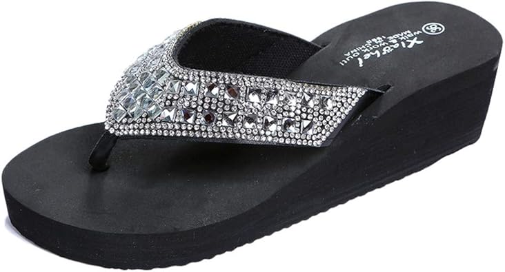 slippers with rhinestones
