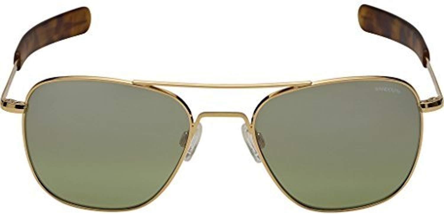 Randolph Aviator Infinity Sunglasses Gold 23K / Bayonet/Jade Metallic 55mm