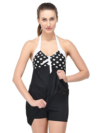 polka dot swimdress