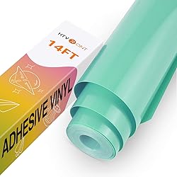 HTVRONT Mint Permanent Vinyl - 12" x 14 FT Glossy
