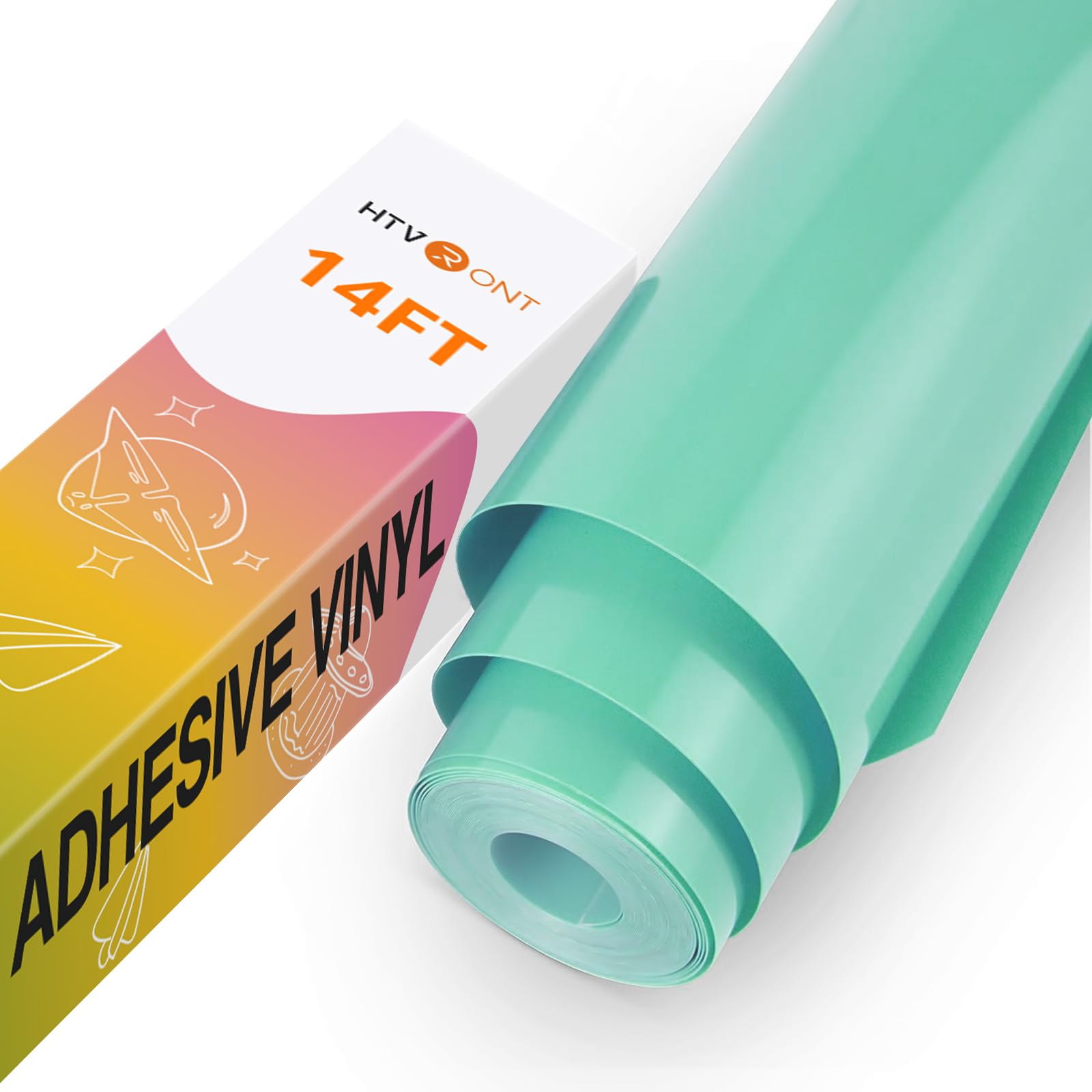 HTVRONT Mint Permanent Vinyl - 12" x 14 FT Glossy