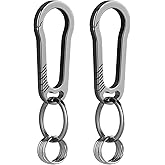 1981LIFE YSK011 2pack Carabiner Keychain Clip for Keys, Heavy Duty Car Key Chains Organizer for Men and Women
