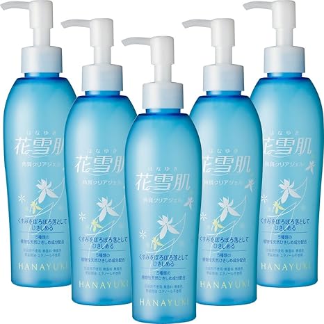 Amazon 花雪肌 角質クリアジェル Plus 0ml 5本セット 5種類の植物性天然ひきしめ成分配合 角質除去 ヒアルロン酸 花雪肌 ゴマージュ ピーリング 通販