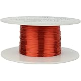 TEMCo 30 AWG Copper Magnet Wire - 2 oz 392 ft 155&deg;C Magnetic Coil Red