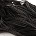 Wrap Around Synthetic Ponytail One Piece Heat Resistant Magic Paste Pony Tail Long Wavy Curly Soft Silky for Women Lady Girls 17'' / 17 inch (natural black)