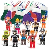Christmas Stockings with Mini Toy Figure Toys - X-mas Tree Stocking Stuffers - Gifts for Kids - Boys & Girls Figurines Figuers