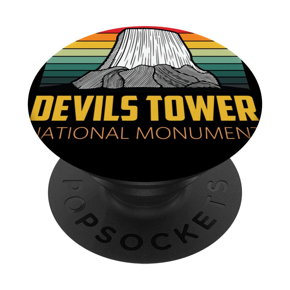 Devils Tower Souvenir National Monument Wyoming Hiking PopSockets Swappable PopGrip