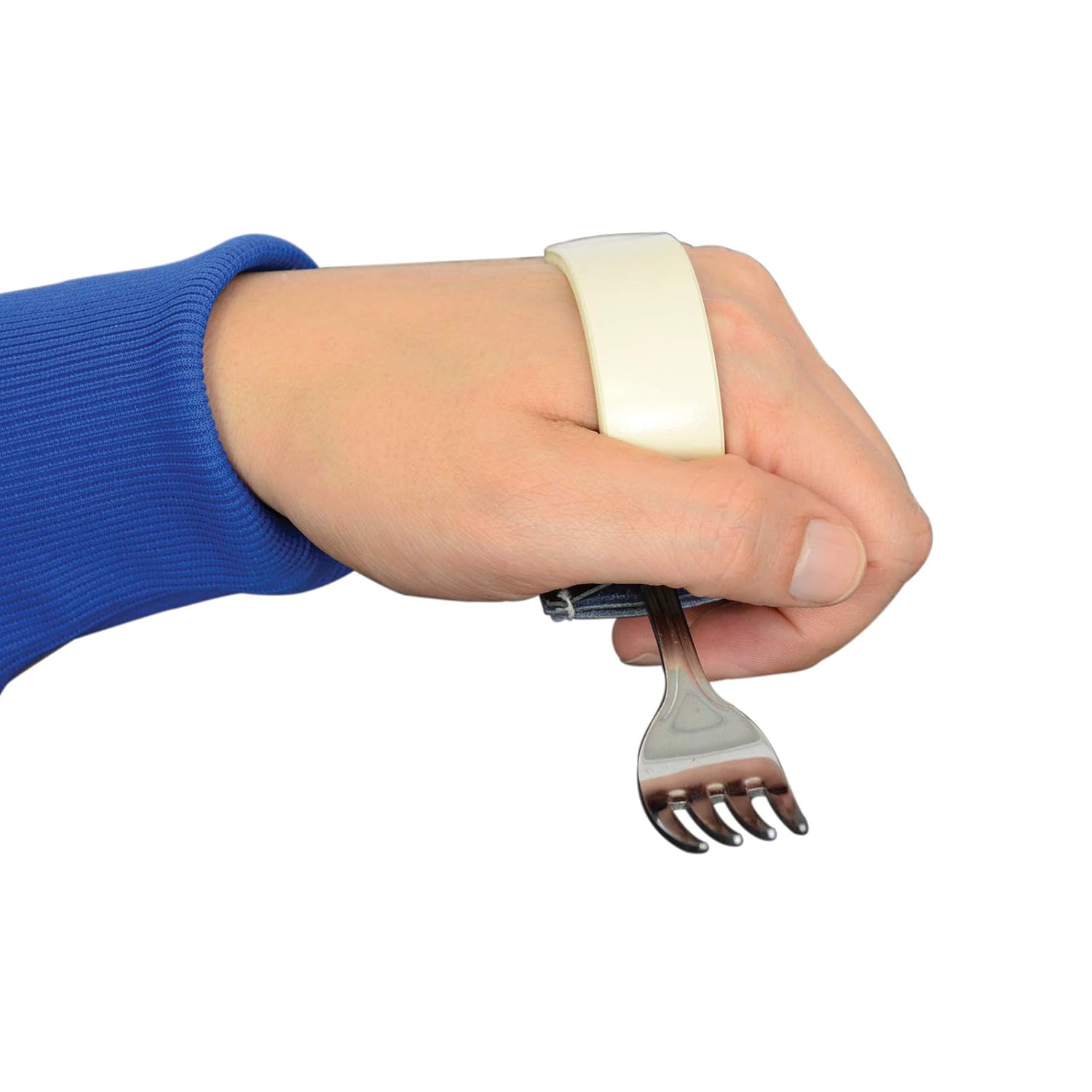 Sammons Preston Quadriplegic Palmar Clip with Double Pocket, Medical Device and Daily Living Tool for Quadriplegic and Weak Grasp Individual to Hold and Use Utensils and Small Handled Tools: Industrial & Scientific