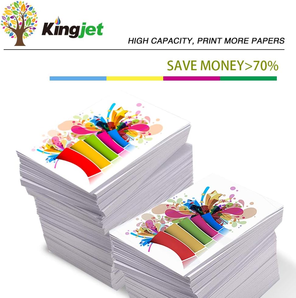 KINGJET LC123 Ink Cartridges for Brother LC123 Ink Cartridges for Brother MFC-J4510DW MFC-J470DW MFC-J6920DW MFC-J6520DW MFC-J6720DW MFC-J4410DW MFC-J4610 MFC-J4710DW MFC-J4110DW DCP-J132W DCP-J152W - Image 4