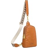 S-ZONE Leather Crossbody Bags for Women Sling Bag RFID Anti Theft Shoulder Purse Fanny Pack | Leather, RFID Anti Theft