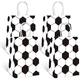 Lusmajoy 16 Pack Soccer Gift Bags for Party Supplies, Soccer Candy Goodie Bags Party Favors for Children Birthday Supplies Decorations