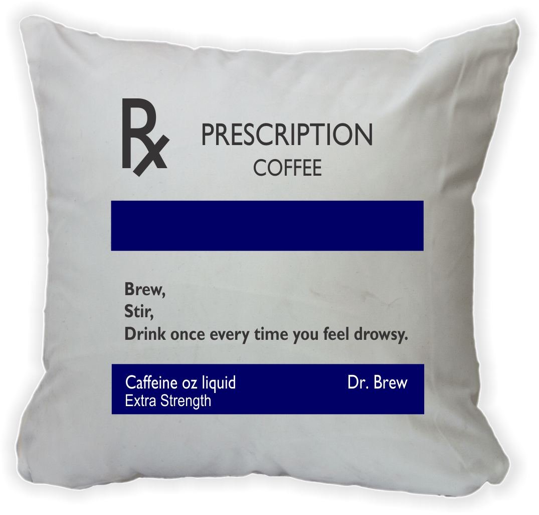 Buy Rikki Knight Square Ukbk Funny Saying Prescription Coffee