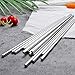 LIUNA Korean Stainless Steel Chopsticks Household Restaurant Square Metal Chop Stick Gift Set 5 Pairs