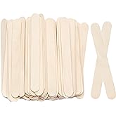 8&rdquo;100Pcs KTOJOY Jumbo Wooden Craft Sticks Wooden Popsicle Craft Sticks Stick Treat Sticks Ice Pop Sticks for DIY Crafts，Home Art Projects, Classroom Art Supplies
