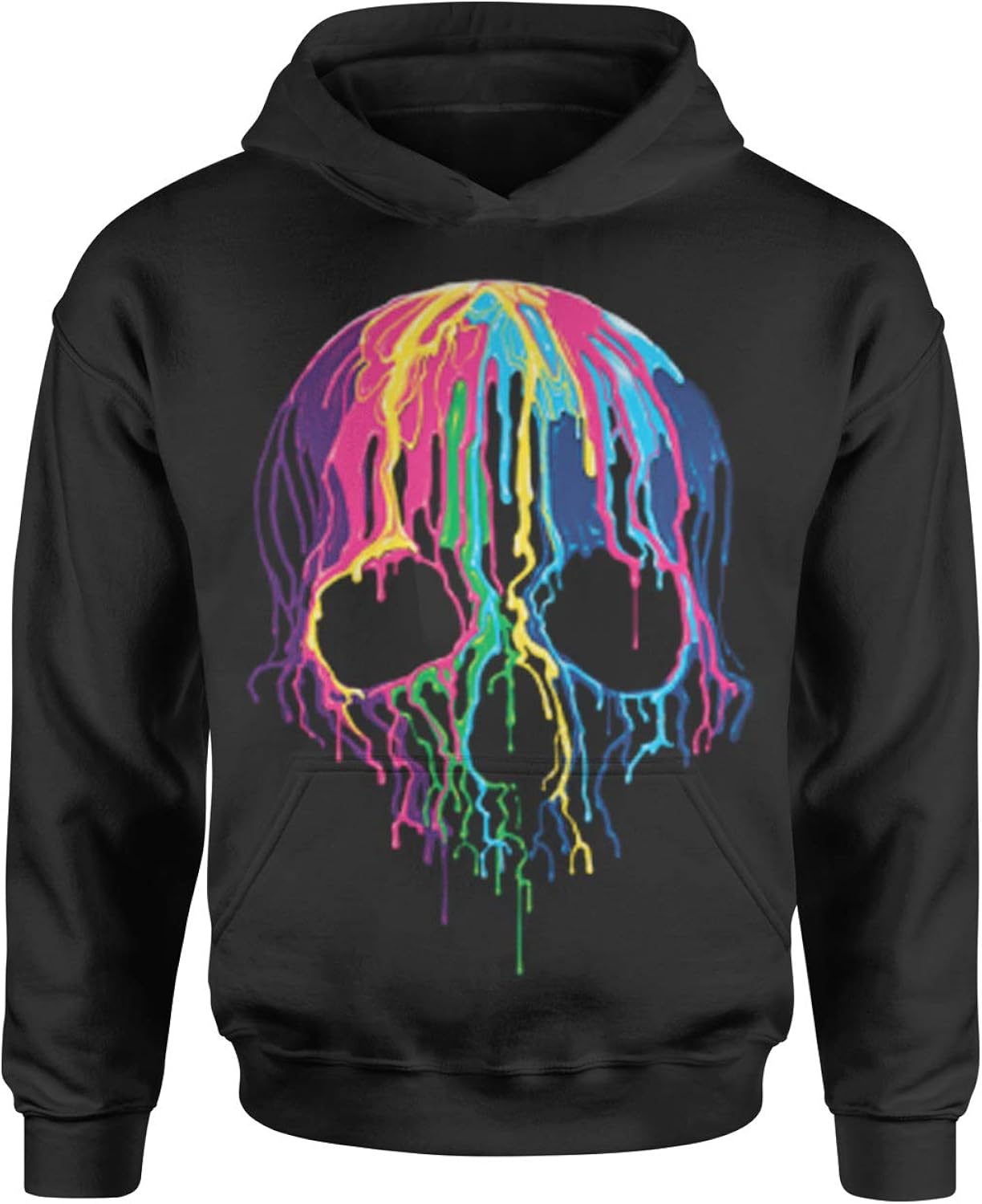 black paint drip hoodie