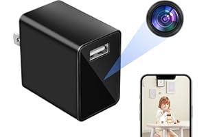 HiSpyCam Hidden Camera Charger - Full HD 1080P WiFi Mini Spy Camera - Compact Wireless Indoor Security Camera - Discreet Tiny Nanny Cam