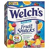 WELCHS 884640 Fruit Snacks, 0.9 oz Pouch, 80/Box